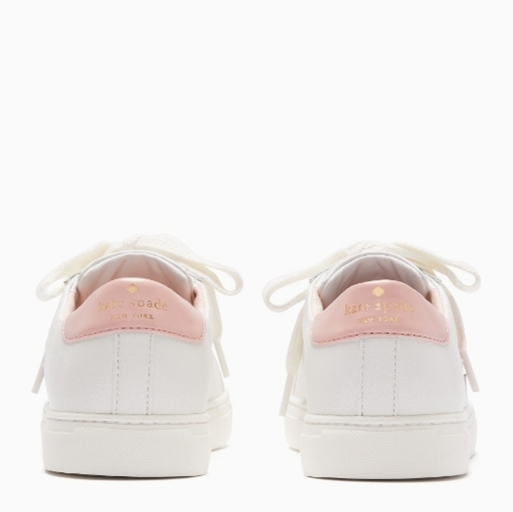 Kate Spade White Rose Sneakers Sizes 8 9 10 11 - Picture 3 of 5